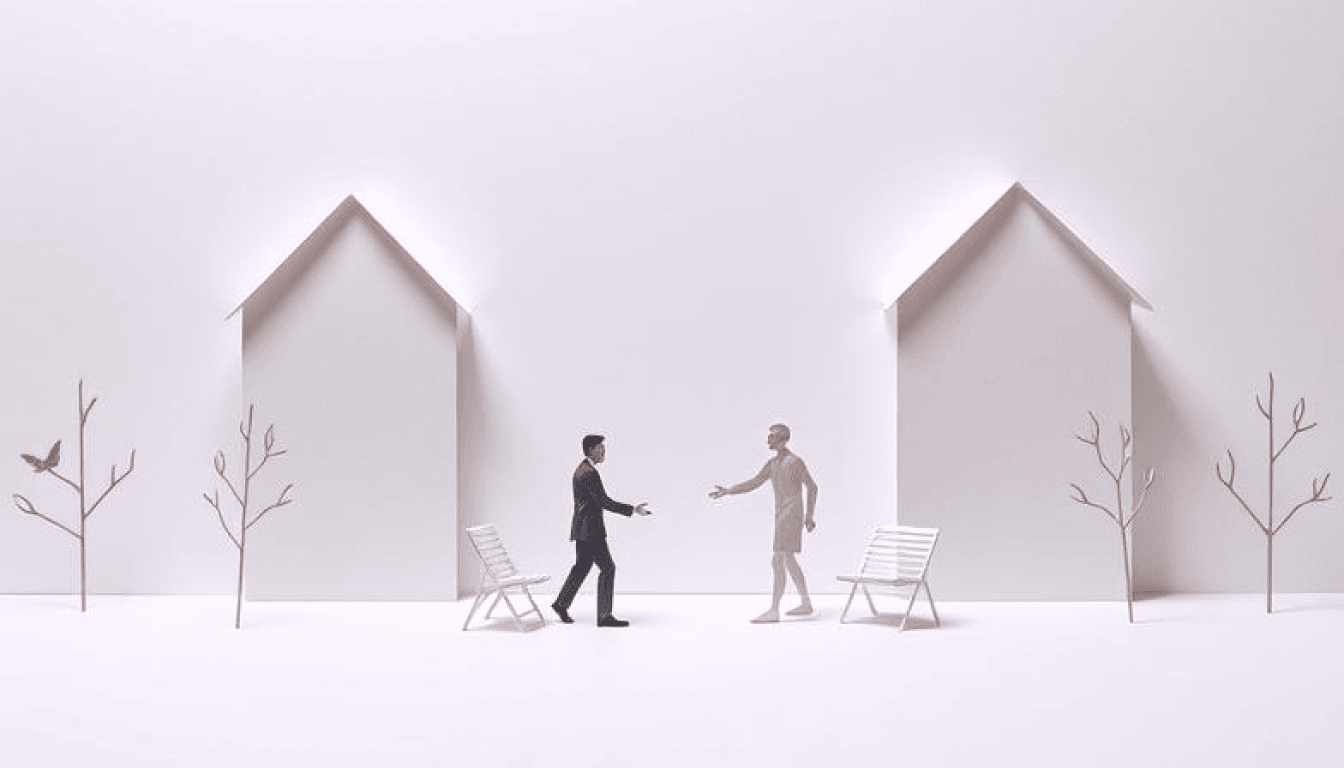 Two people shaking hands