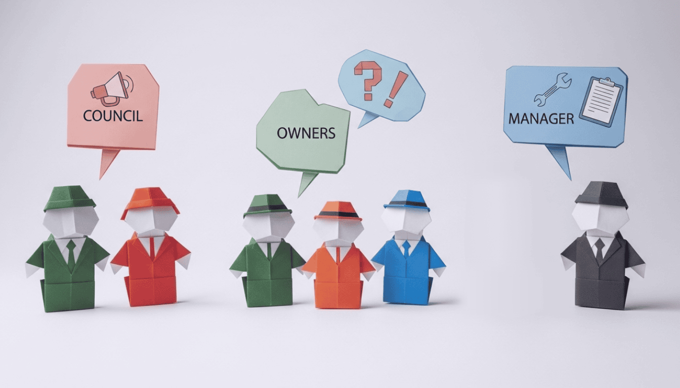 Council, Owners, and Managers